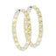 Lara Heems JLO Hoop Earrings in Yellow – Fashionable gold-tone hoops at Paris Gallery Qatar