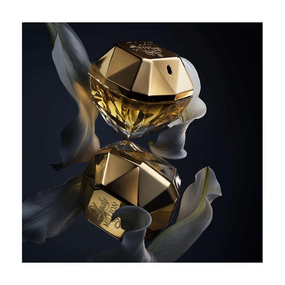 Paco Rabanne Lady Million for Women eau de parfum gold diamond bottle