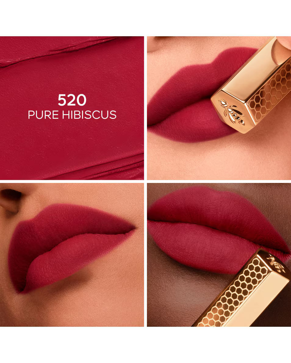 Guerlain Kisskiss Blur Matte Honey-Infused Intense Lipstick - 520 Pure Hibiscus