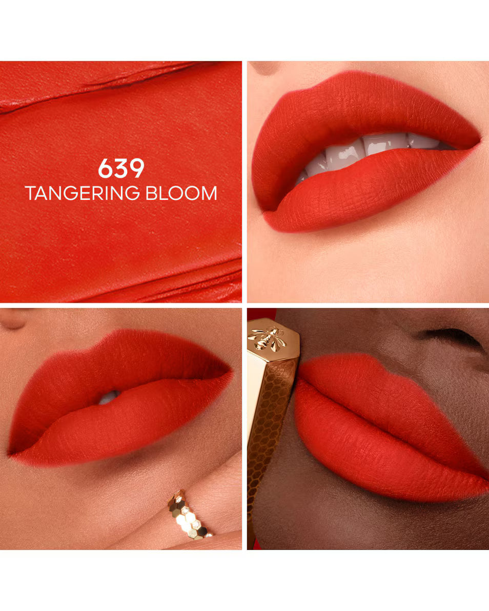 Guerlain Kisskiss Blur Matte Honey-Infused Intense Lipstick - 639 Tangerine Bloom