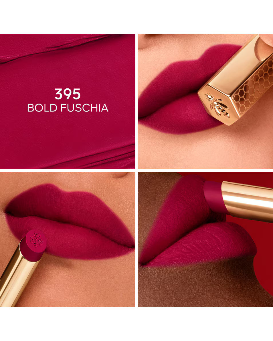 Guerlain Kisskiss Blur Matte Honey-Infused Intense Lipstick - 395 Bold Fuchsia