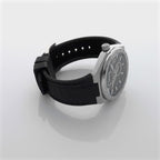 Cerruti Stainless Steel Black Silicon Gun Dial Men's Watch
