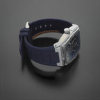 Police Men’s Blue Dial Multifunction Stainless Steel Silicone Watch