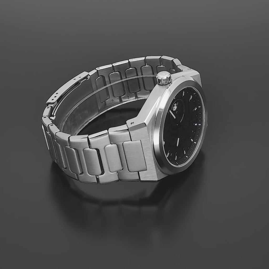 Police Steel Case, Black Dial, Steel Watch