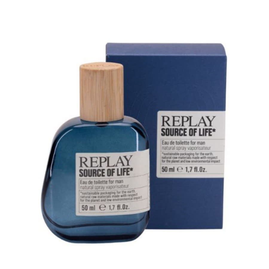 Replay Source of Life Eau de Toilette 100ml for men fresh aromatic fragrance available online at Paris Gallery Qatar