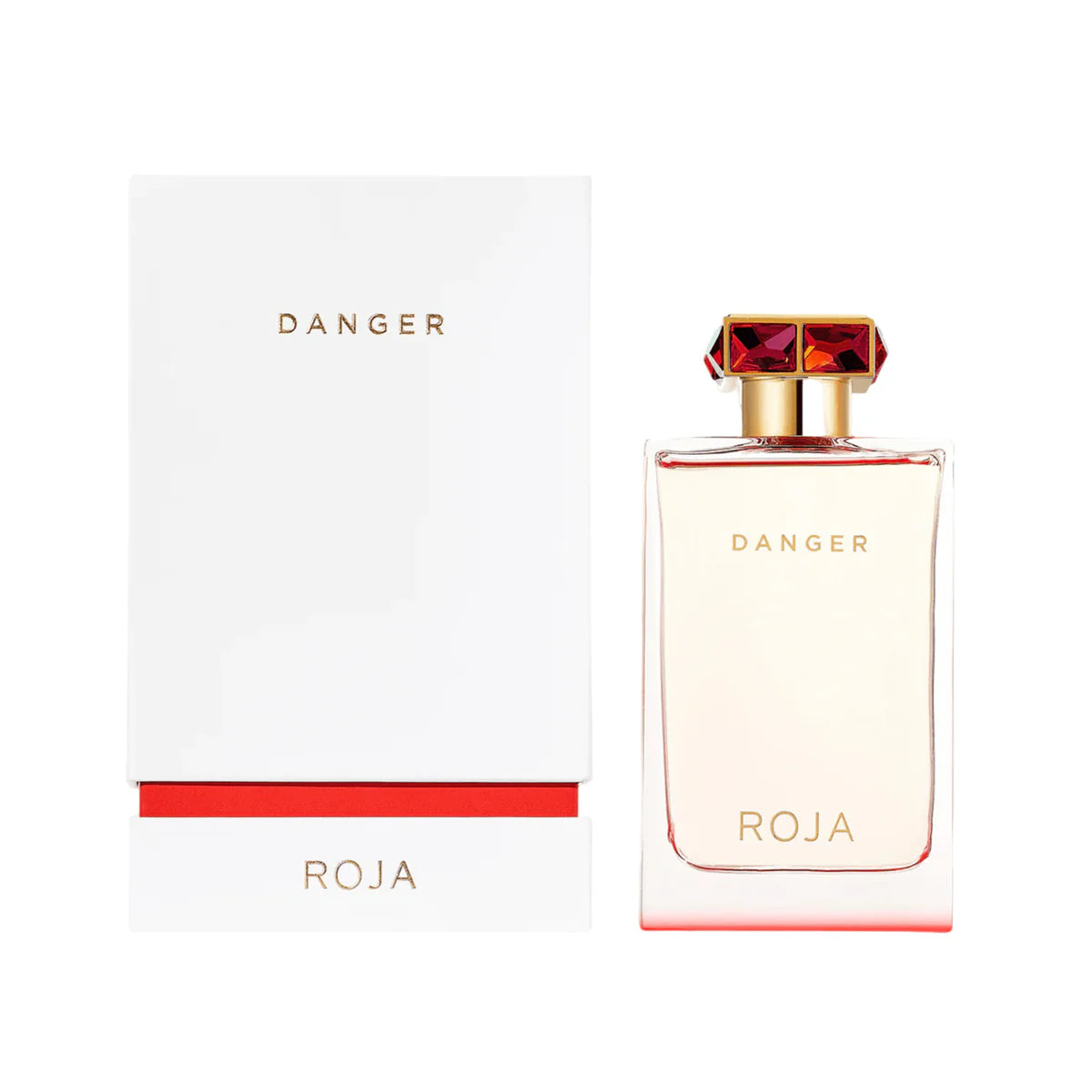 Roja Parfums Danger Pour Femme Eau de Parfum 75ml luxury women's fragrance bottle with red gemstone cap