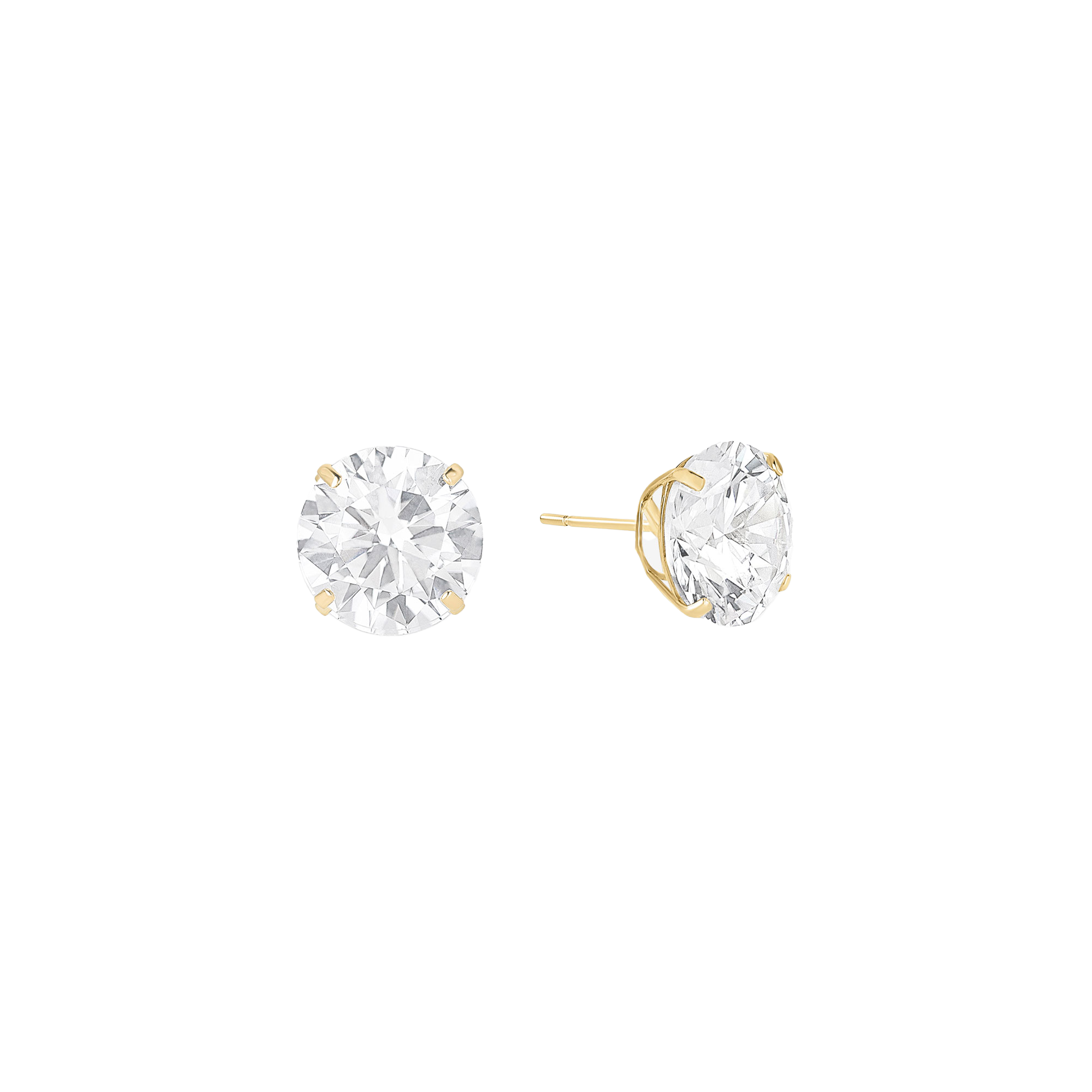 Shashi Caroline Large Stud Earring Gold – elegant gold stud earrings at Paris Gallery Qatar