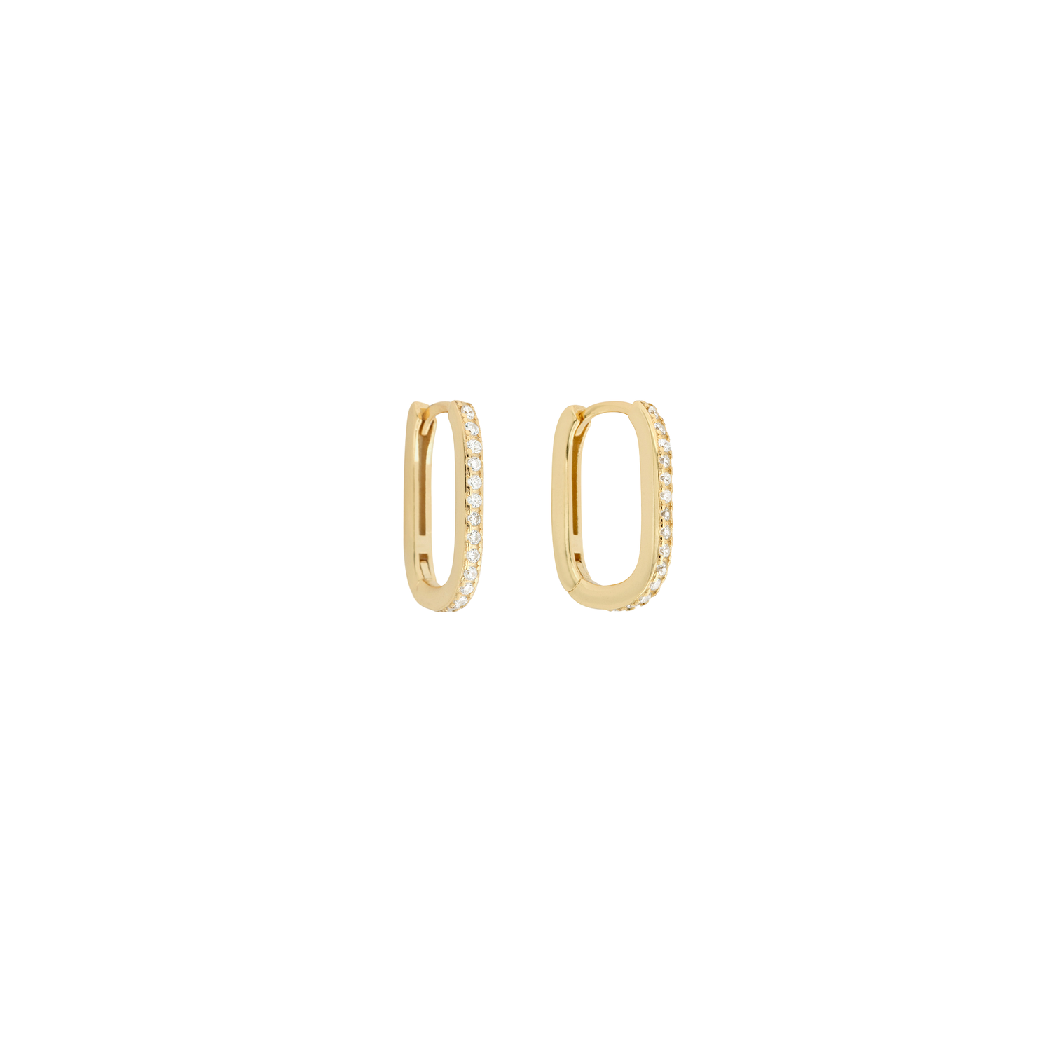 Shashi Cosmo Pave Huggies Gold