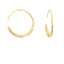 Shashi Dahlia Hoop Gold – elegant gold hoop earrings at Paris Gallery Qatar
