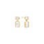 Shashi Emerald Baguette Drop Earring Gold – elegant emerald drop earrings at Paris Gallery Qatar