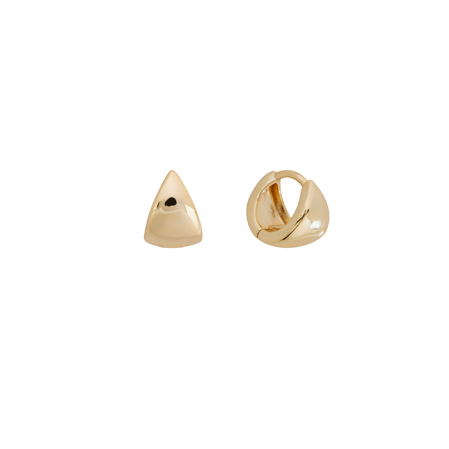 Shashi Gemma Huggie Gold