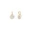 Shashi Giselle Huggie Gold/Pearl – stylish gold and pearl huggie earrings at Paris Gallery Qatar
