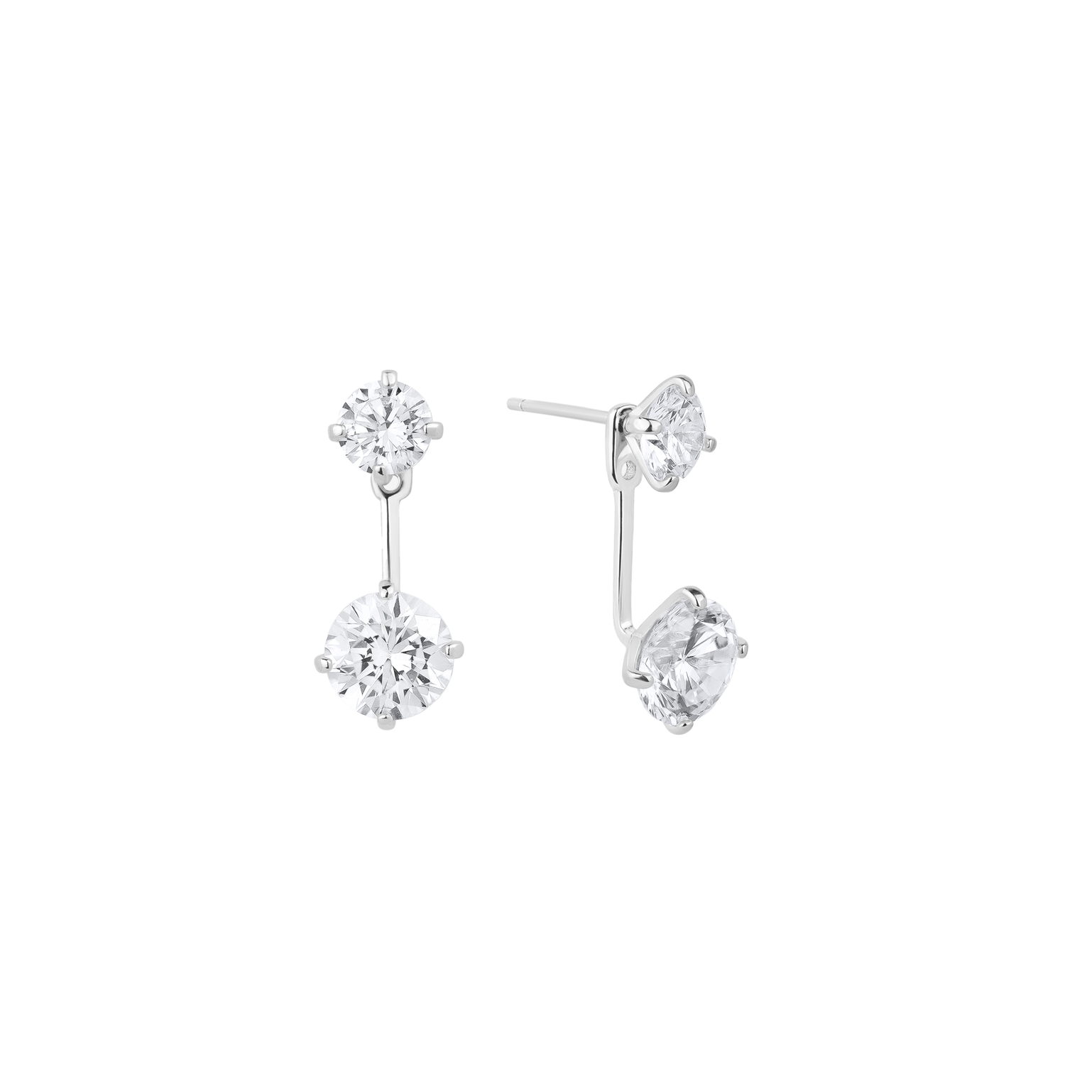 Shashi Ines Ear Jacket Silver