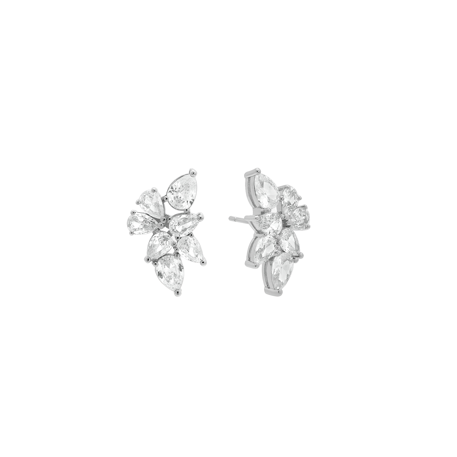 Shashi Petite Fallen Leaf Earring Silver Shashi Petite Fallen Leaf Earring Silver