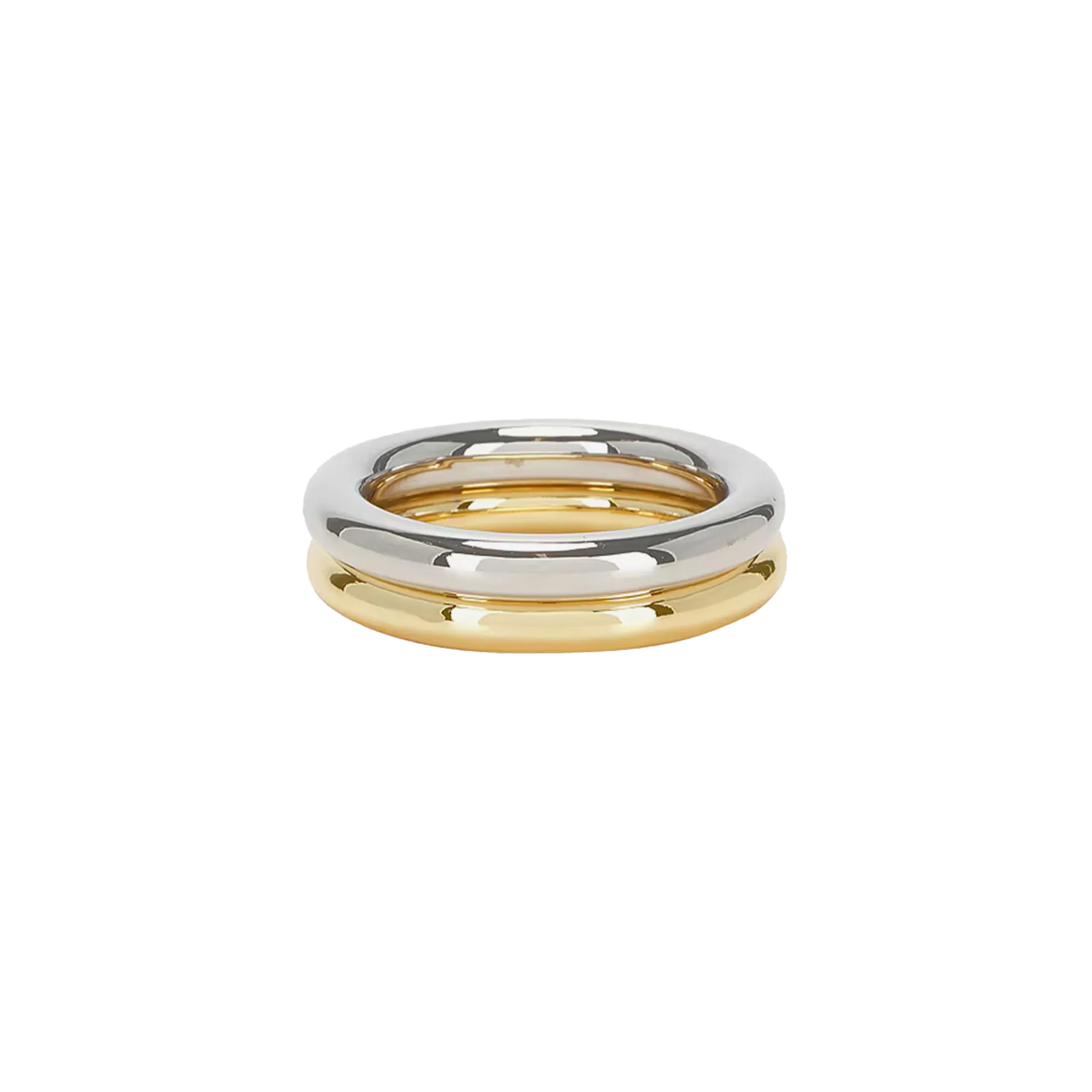 Shashi Remix Ring Set Gold/Silver 6 – elegant two-tone ring set available at Paris Gallery Qatar