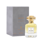 Touch of Oud Jelood 80ml perfume bottle standing next to its premium grey debossed gift box on Paris Gallery Qatar, displaying the luxury bottle against the presentation case.