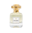 Front studio view of Touch of Oud Salwan Extrait de Parfum 80ml from Paris Gallery Qatar. The clear glass flacon contains a light, pale-yellow liquid, branded with a clean rectangular label and topped with an intricate gold filigree cap.