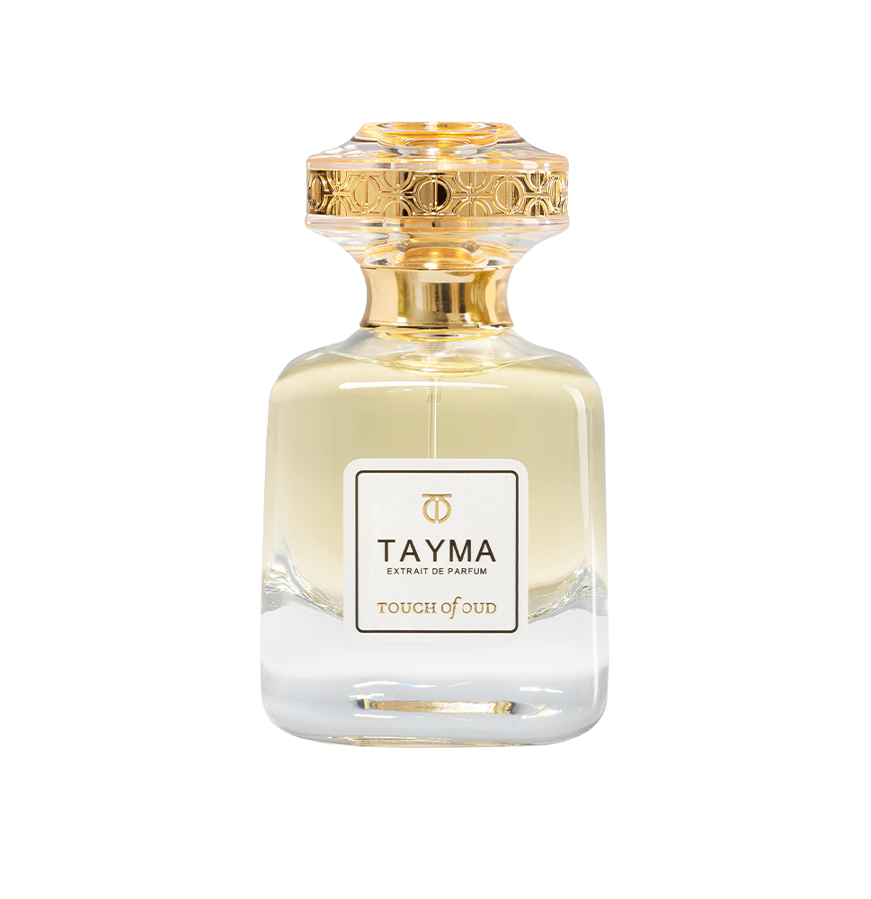 Front-facing studio shot of Touch of Oud Tayma Extrait de Parfum 80ml, available at Paris Gallery Qatar
