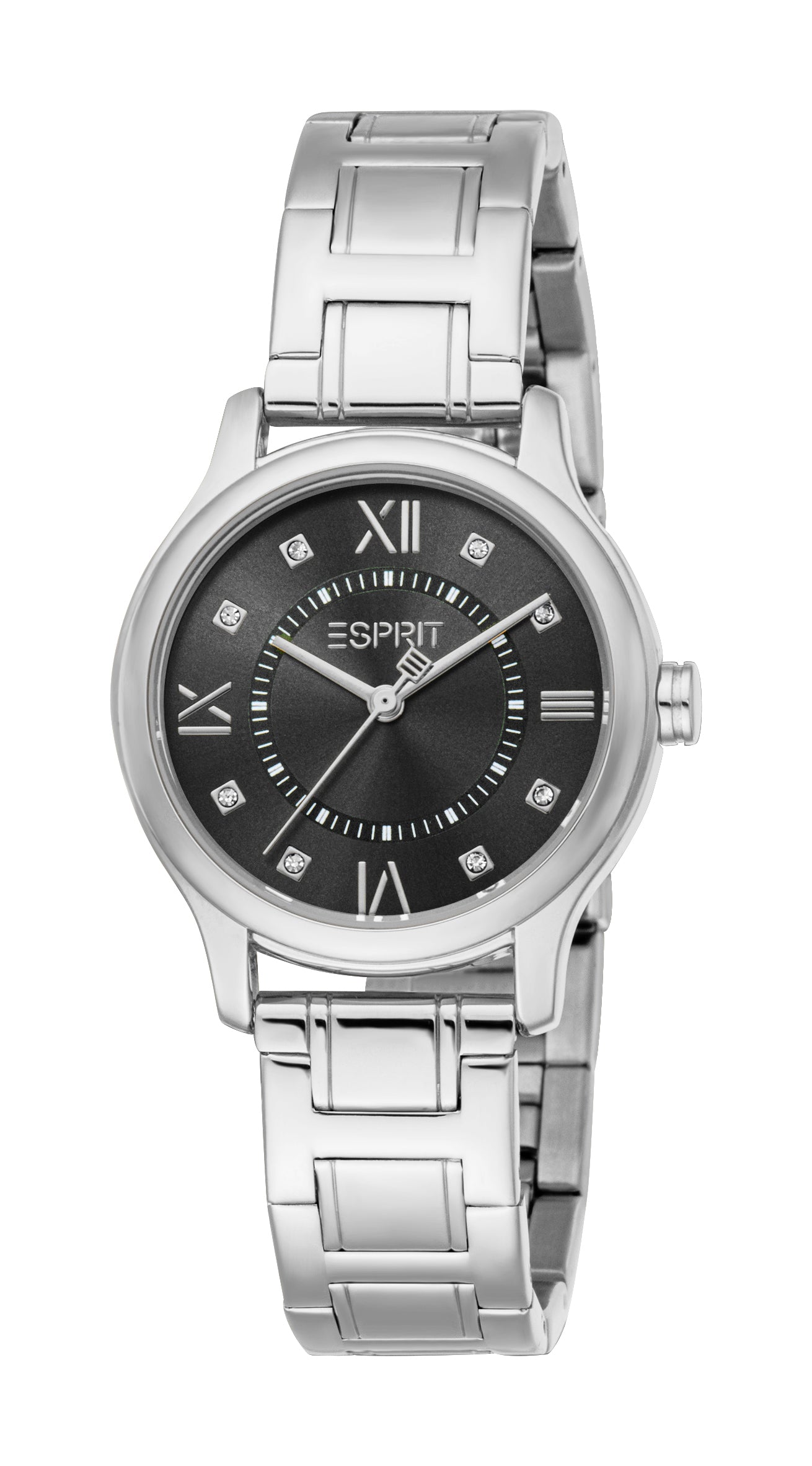 Women Embellished Dial & Stainless Steel Straps Analogue Watch