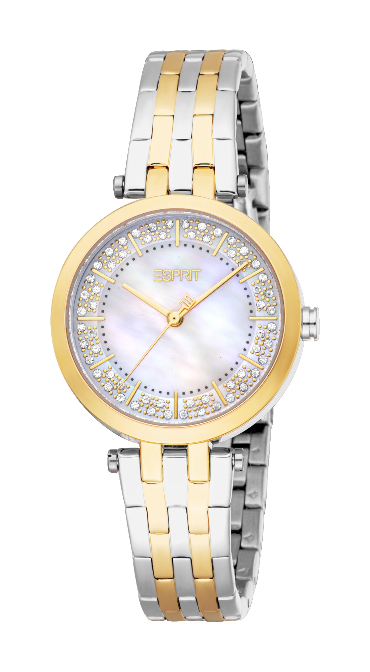 Women Embellished Dial & Stainless Steel Straps Analogue Watch