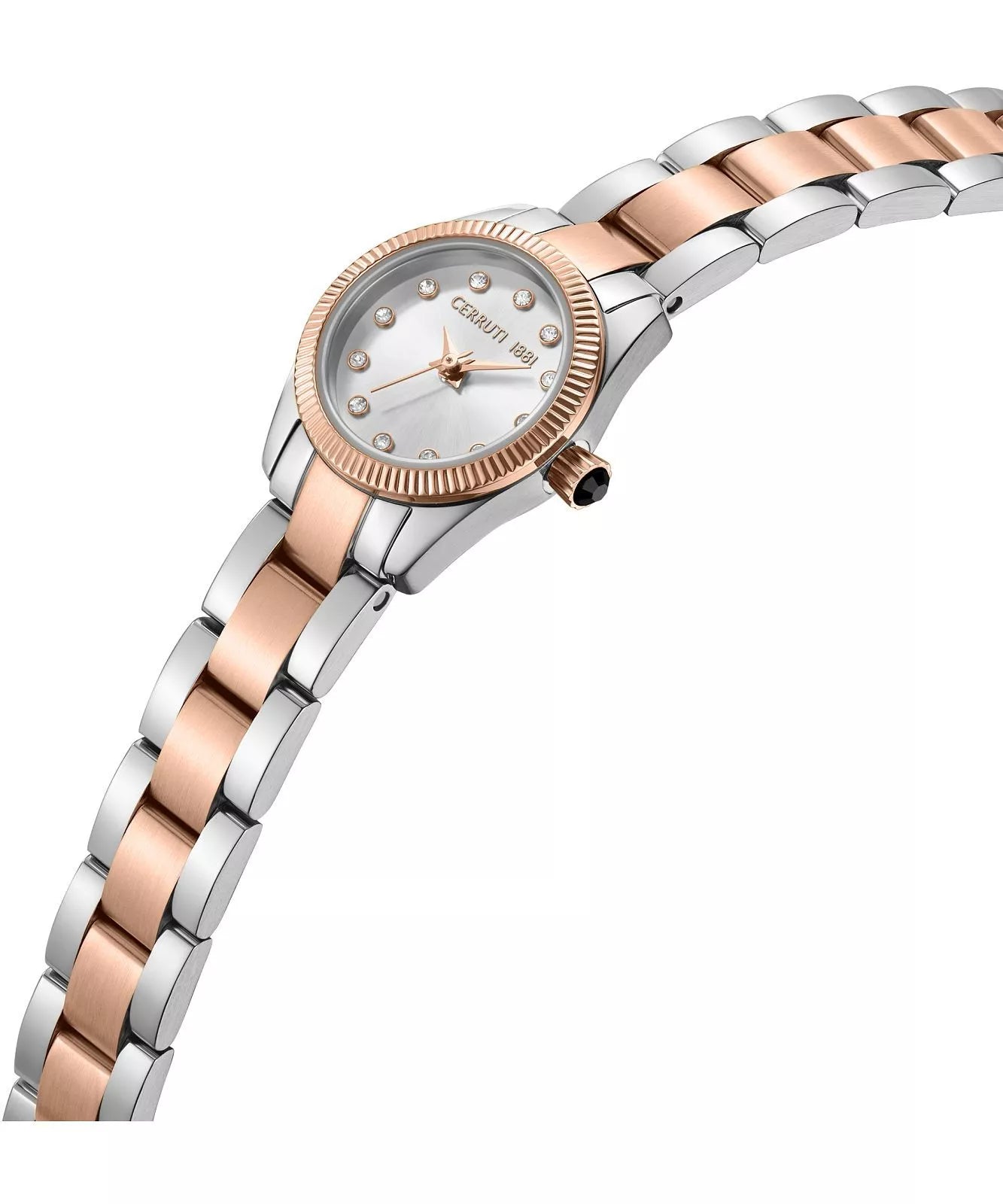 Cerruti 1881 Endine Women's Silver Dial Silver Rose Gold Watch