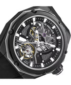 Police Dayton Skeleton men’s automatic watch with black silicone strap at Paris Gallery Qatar
