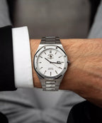 Santa Barbara Polo & Racquet Club Noble Men Silver Dial Silver Watch