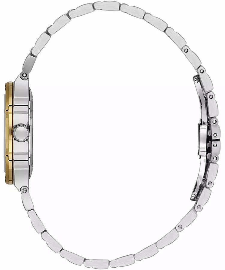 Santa Barbara Polo & Racquet Club Unique Ladies White MOP Dial Silver-Gold Watch