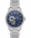 Santa Barbara Polo & Racquet Club Luxury Men's Blue Open Heart Window Dial Mechanical Watch
