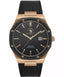 Santa Barbara Polo & Racquet Club Noble Men's Black Dial Rose Gold Case Black Leather Starp Watch