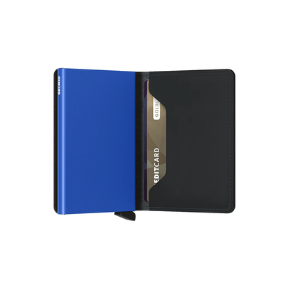 Secrid Slimwallet Matte Black &amp; Blue