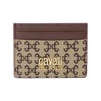 Cavalli Class - Cardholder, Dark Brown & Logo Print