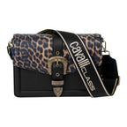 Cavalli Class - Oglio Crossbody Bag, Black & Leopard Print