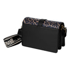 Cavalli Class - Oglio Crossbody Bag, Black & Leopard Print