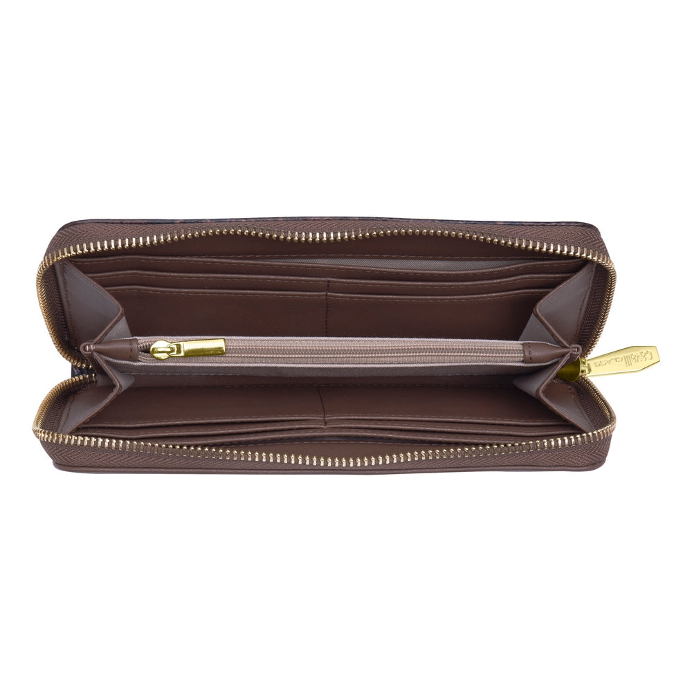 Cavalli Class - Women's Wallet, Brown & Snake Print