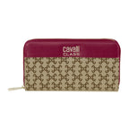 Cavalli Class - Women's Wallet, Burgundy & Logo Print
