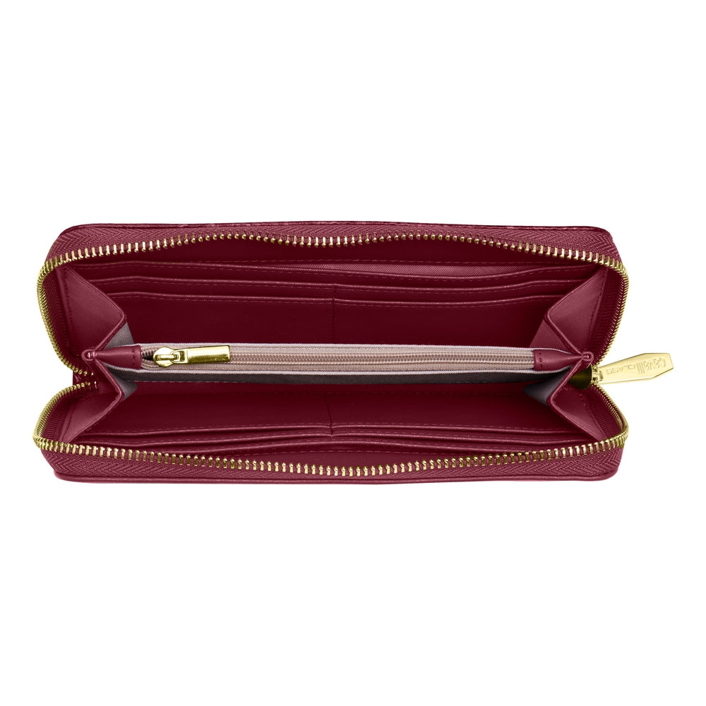 Cavalli Class - Women's Wallet, Burgundy & Logo Print