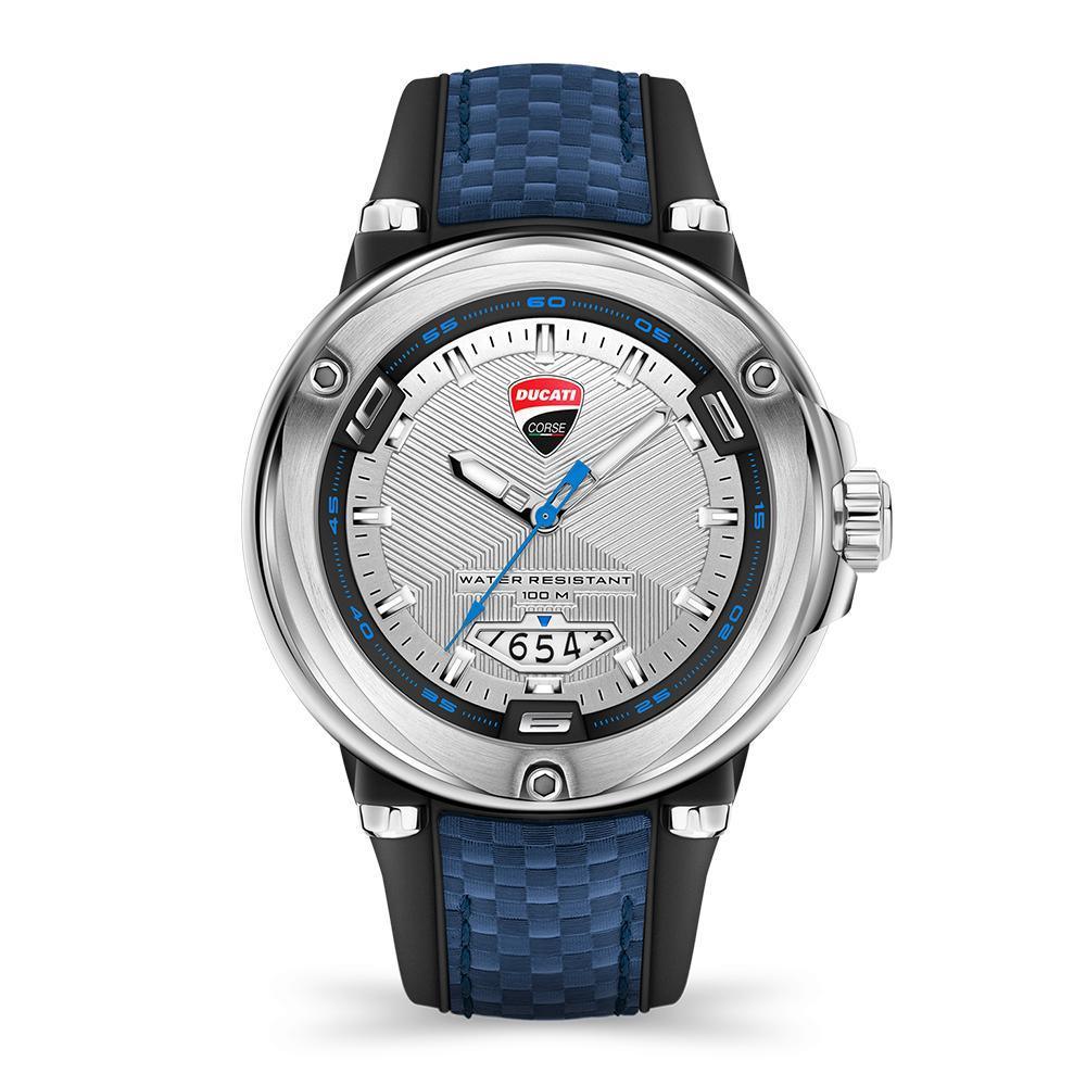 Ducati Partenza Black- Blue Gents Watch