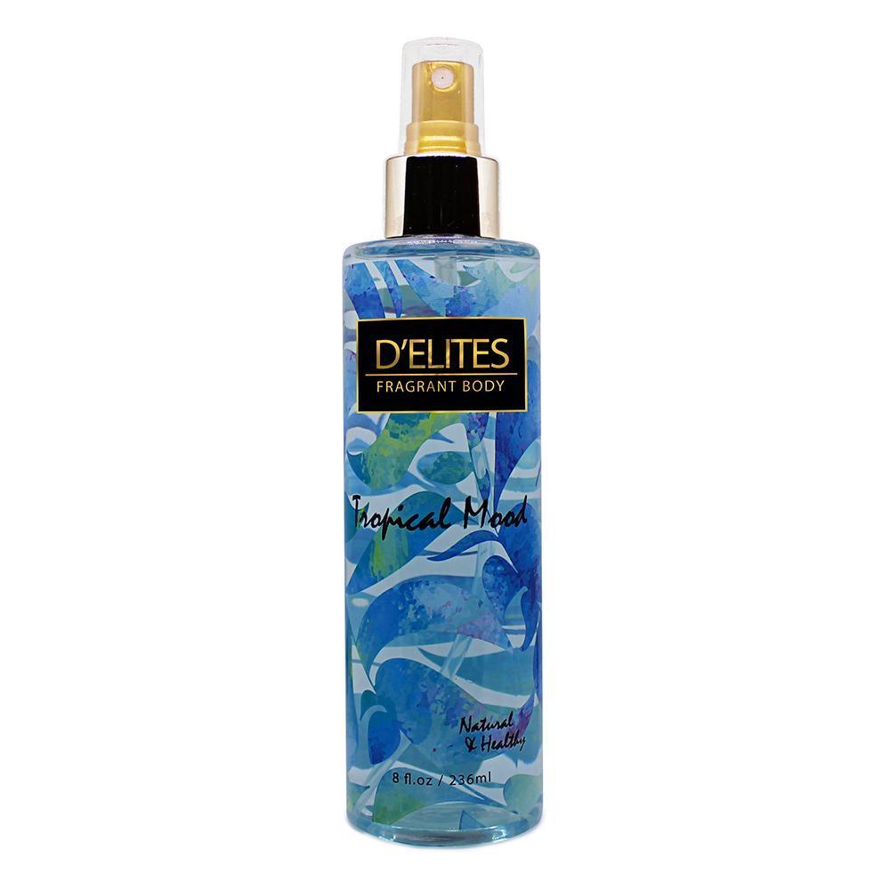 Image Of D'elites Fragrant Body Tropical Mood Natural And Healthy Skincare Blue Spray Bottle Qatar Main image