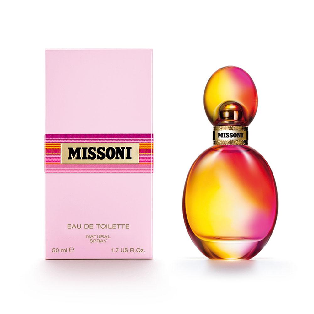 Img Text Of Yellow versus red pink outstanding bottle design with logo packaging Missoni EDT Natural Spray 50ml