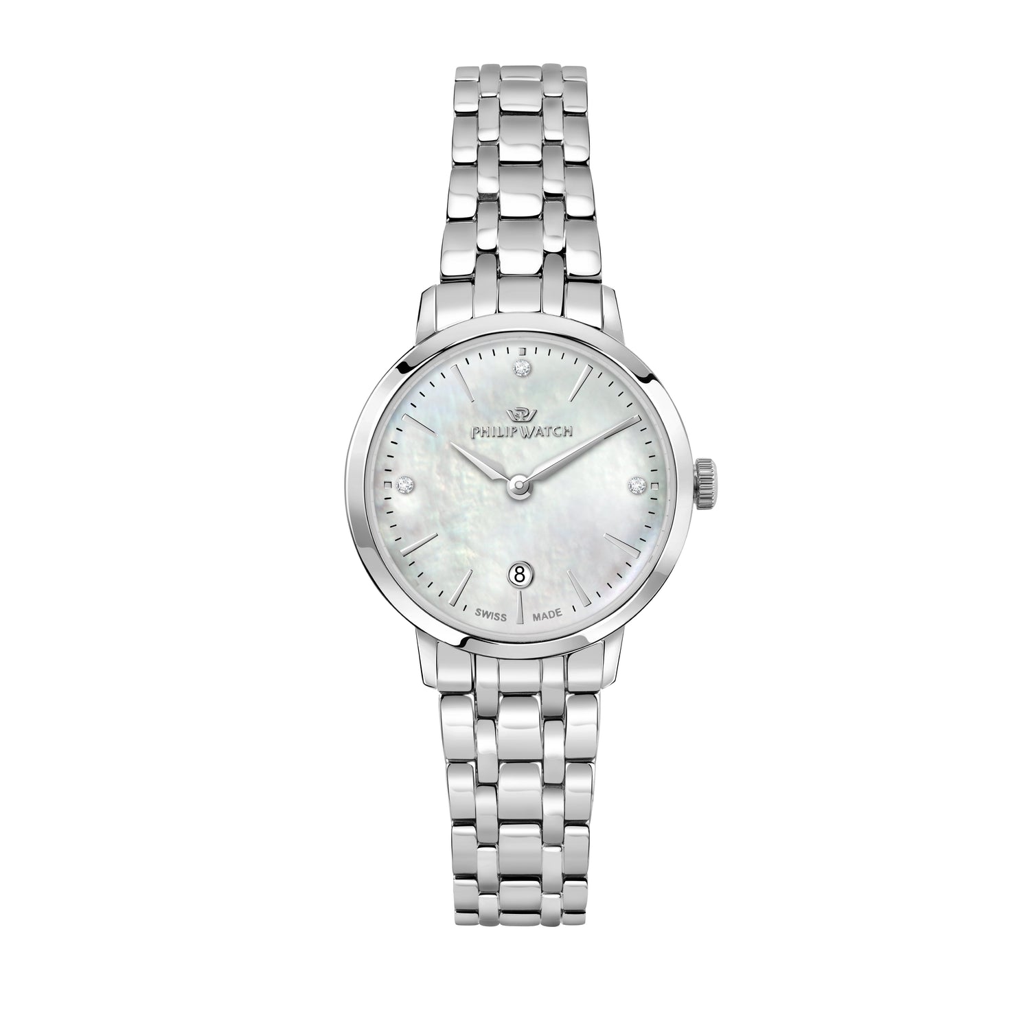 Philip Watch Audrey For Women, MOP Dial with Diamonds