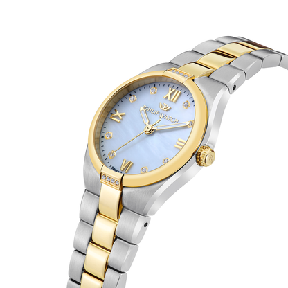 Philip Watch Timeless for Women, MOP Dial with Diamonds