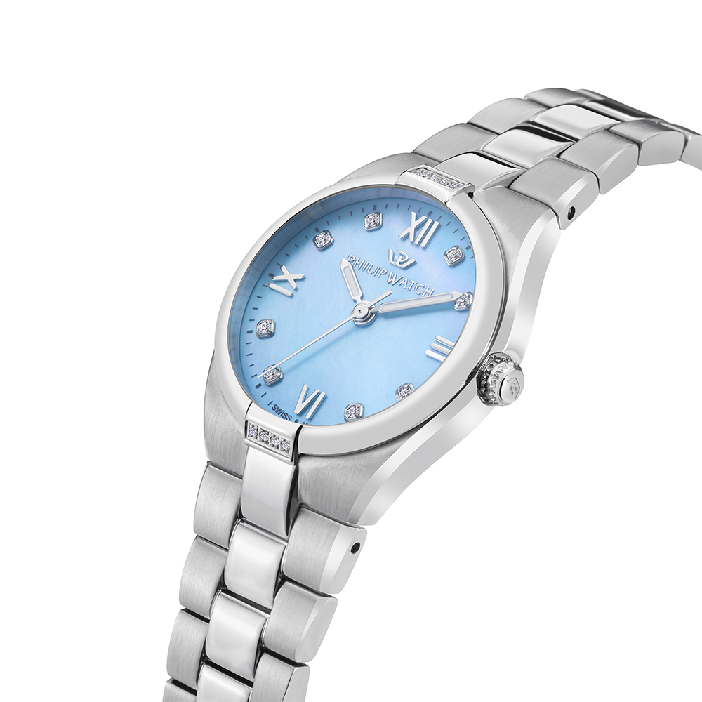 Philip Watch Timeless for Women, MOP Dial with Diamonds