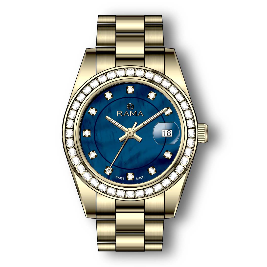 Rama Stainless Steel Quartz Ladies Watch