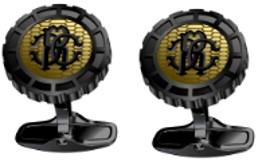 أزرار أكمام روبرتو كافالي Ip Black Matt أزرار أكمام روبرتو كافالي Ip Black Matt