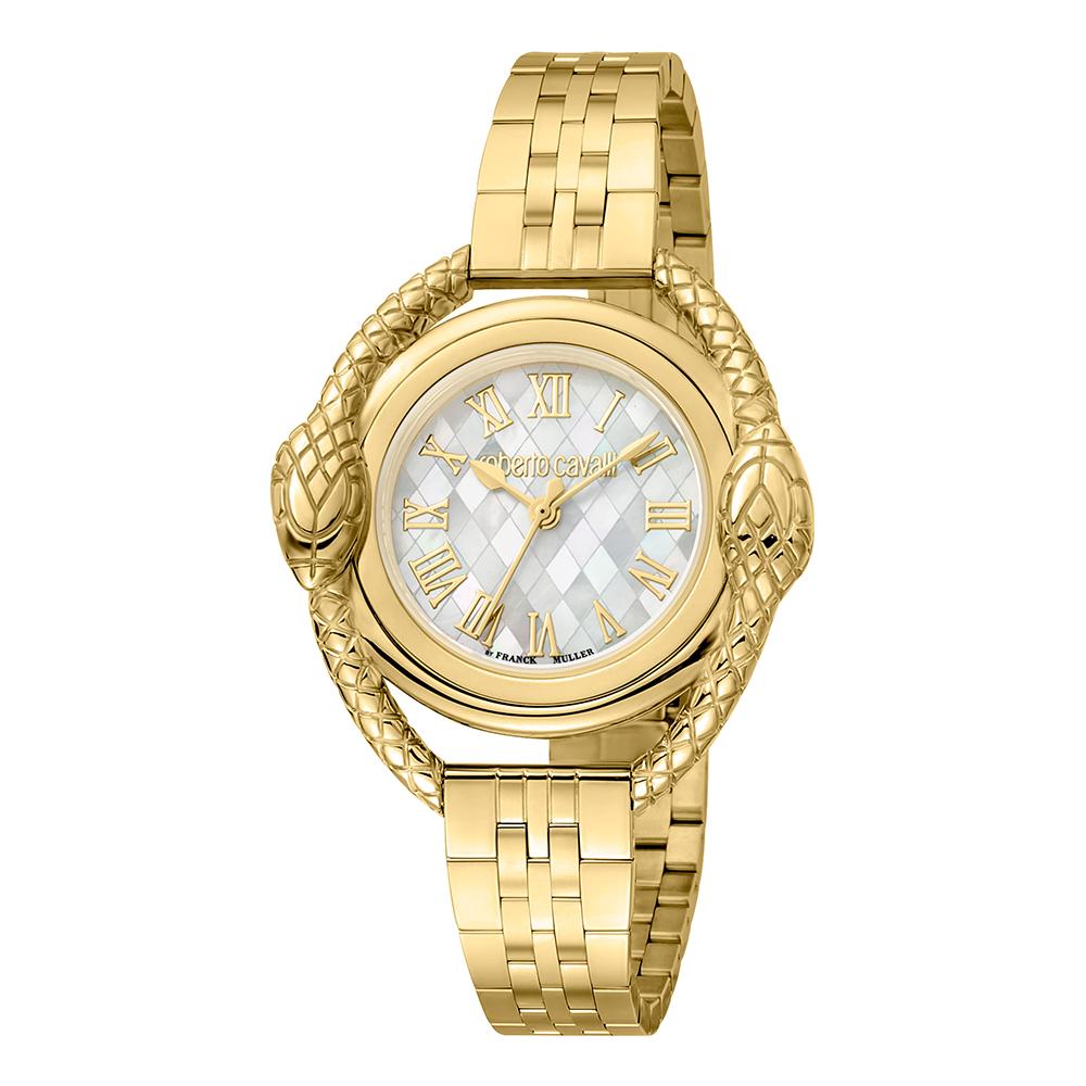 Roberto Cavalli Women Watch Gold Stainless Steel