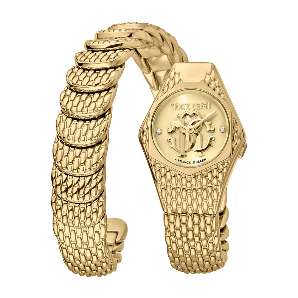 Roberto Cavalli Women Watch Gold Stainless Steel