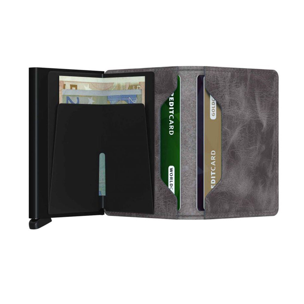 Secrid slim wallet vintage grey black