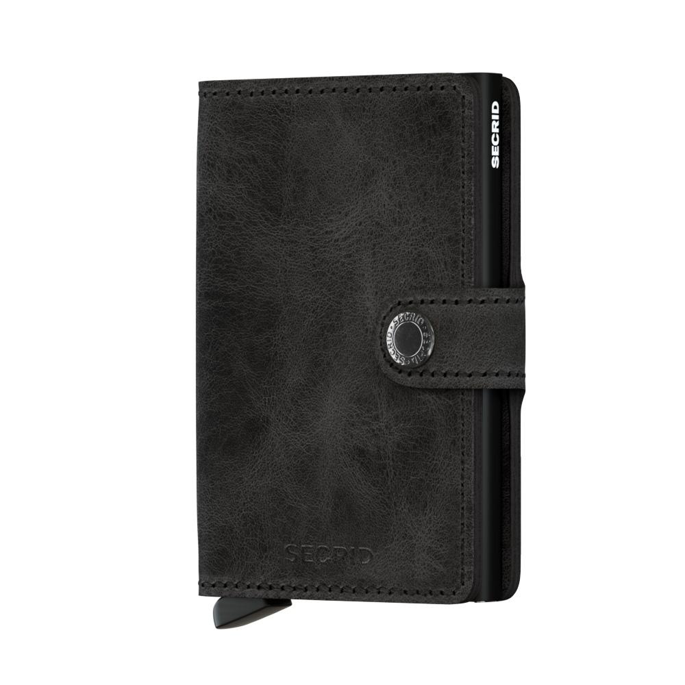 Secrid mini wallet leather vintage black