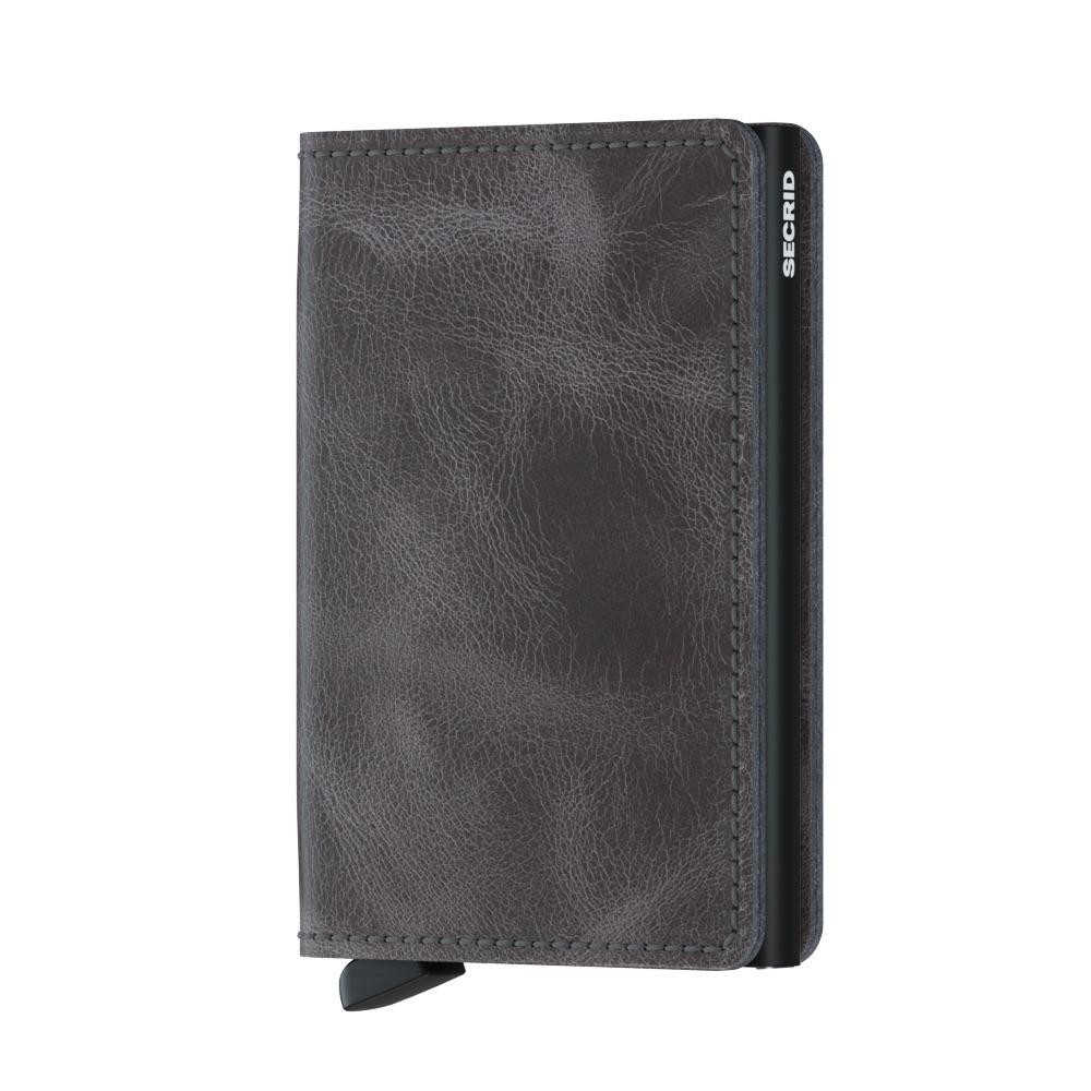 Secrid slim wallet vintage grey black